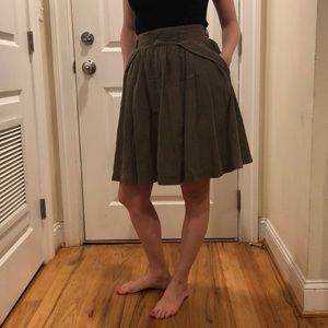 Gray Zara A-line Skirt with Pockets